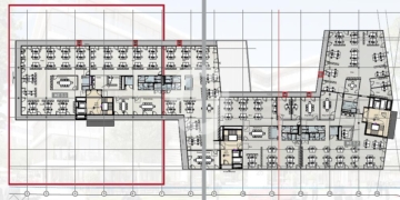 Das „NEO“ – Büroflächen im Gewerbegebiet Vaihingen/Möhringen - Grundriss 3. OG (87753)