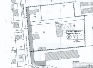 Eingeschotterte Freifläche in Schlierbach - Lageplan (89144)