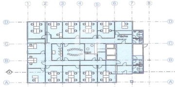 Gepflegte Bürofläche in Stuttgart Möhringen - Grundriss EG (81991)