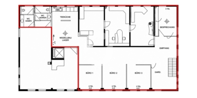 Repräsentatives Büro-Loft | Stellplätze & E-Mobilität | ÖPNV- Anbindung - 1.OG (97677)
