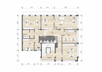 Ein ganzes Haus für Ihr Unternehmen? hier ist dies möglich! - Grundriss 4.OG (82774)