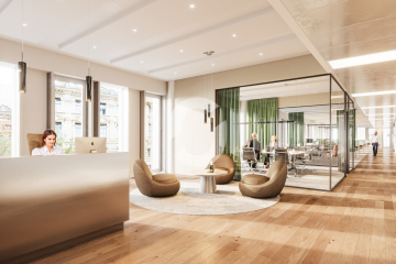 Neue Premium-Büros mit Dachgarten | Stuttgart-Mitte | ESG-Neubau - Empfang Office (94615)