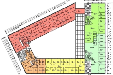 Friedrichs-Carré: Attraktive Vakanz in zentraler Innenstadtlage - Grundriss 3. OG (73368)