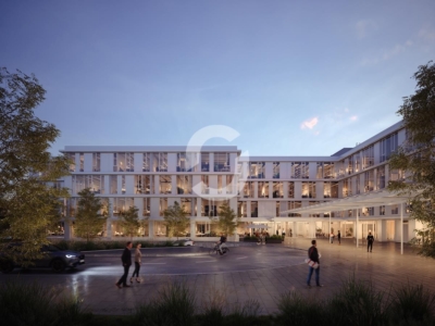 New Work im Degerloch Office Center - Aussenansicht Abend (98300)
