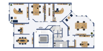 Moderne Büroflächen in repräsentativer Lage - 2.OG - möbliert (92718)