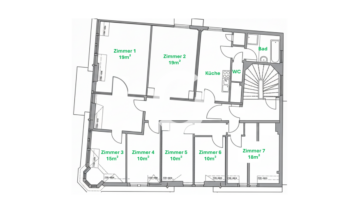 Großzügige Wohnfläche – ideal für Wohngemeinschaften - 4.OG (92479)