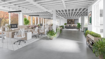 Helle Bürofläche in Toplage Stuttgart Königstraße – 238 m², Ausbau nach Mieterwunsch - unverbindliche Visu (87563)
