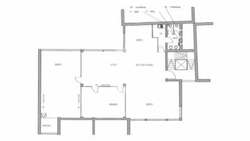 Attraktive Büroflächen im Stuttgarter Westen - Grundriss 1. OG (89386)