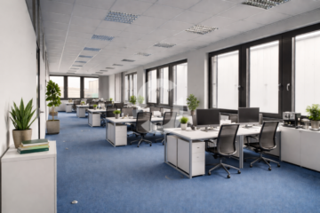 Helle und großzügige Büroflächen - Unverbindliche Visualisierung (92263)