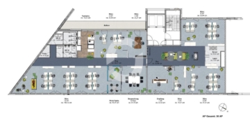 L52 – Moderne Büroflächen direkt am Pragsattel - 1. OG bis 5. OG Open Space (73917)