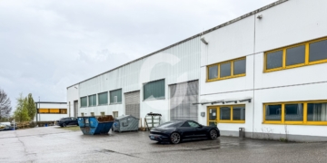 Lagerhalle mit Krananlage & Büroflächen in Heilbronn – Zentrale Anbindung im Gewerbegebiet - Außenansicht (94270)