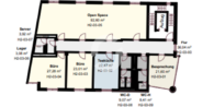 56 - 3.OG - Büro in Feuerbach im Foursquare