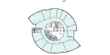 Büroflächen im Bülow Tower - Grundriss 10.OG (76656)