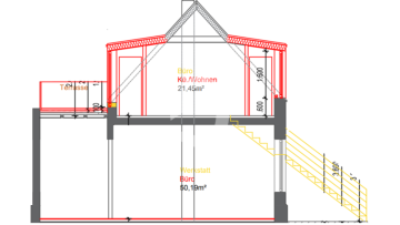 saniertes Hinterhof-LOFT in Stuttgart West - Seitenansicht (94524)