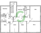 Grundriss_2. Obergeschoss - Wohn- und Geschäftshaus mit 7 Einheiten in zentraler Lage in Fellbach (ca. 660 m² Mietfläche)
