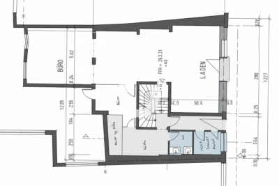 Top renovierte und zentralgelegene Einzelhandelsfläche (keine Gastronomie) - EG - 180m² (97951)