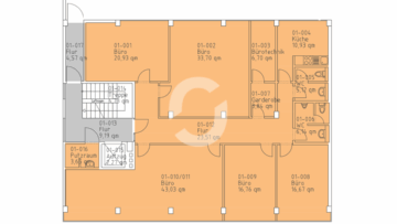 Büroflächen – am Marienplatz - 1. OG (85920)