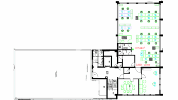 Helle Großraumbüros! Teilbar ab 190 m² - 3.OG (89637)