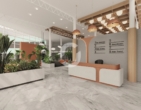 Visualisierungen Musterfoyer - Repräsentative Büroflächen mit Weitblick im Stuttgarter Tor