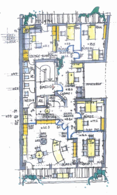 Attraktive Bürofläche in Top-Lage auf der Königstraße mit 2 Balkonen zu vermieten! - Grundriss 5.OG (81611)