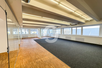 Lichtdurchflutete Bürofläche mit Glasbüros & flexiblem Ausbau - Großraumbüro (94687)