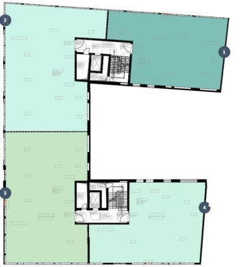TWO.ONE: Projektierte Handels-/Büroflächen in repräsentativen Neubau - 2-4. OG (73149)
