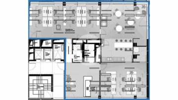 Büro – 243 m² – zur Untervermietung – in Stuttgart-West - 7. OG (89865)