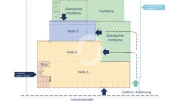 Produktions-/Lagerhallen mit Büroflächen - Lageplan (85542)