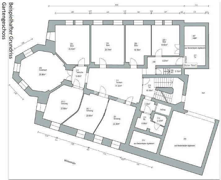 Grundriss Gartengeschoss