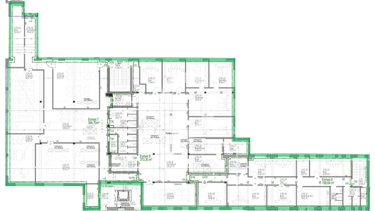2. OG - 998 m²