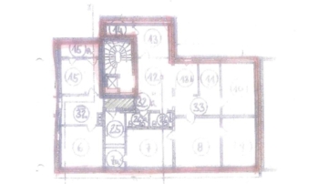 Möblierte Bürofläche mit Klimaanlage in guter Lage - Grundriss 4.OG (92079)