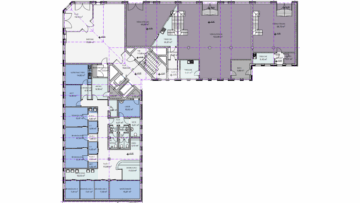 Großräumige Büroflächen im Westen - EG - Mustergrundriss (Praxis) (84820)