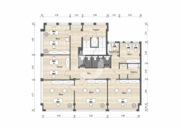 Ein ganzes Haus für Ihr Unternehmen? hier ist dies möglich! - Grundriss 3.OG (93741)